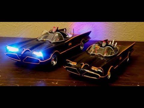 1966 TV Series Batmobile Comparison 1:18 Scale vs. 1:24