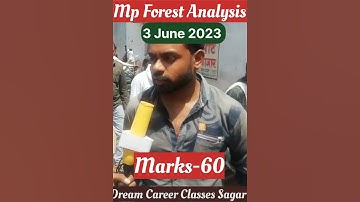 Mp Forest Guard 03 June 2023 Analysis || Mp Forest jail prahari, Vanrakshak 03 June Analysis forest