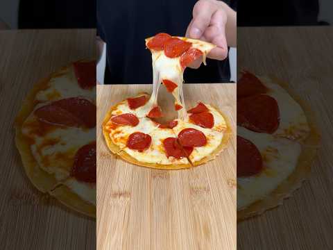 또띠아 페퍼로니 피자 Tortilla Pepperoni Pizza ASMR