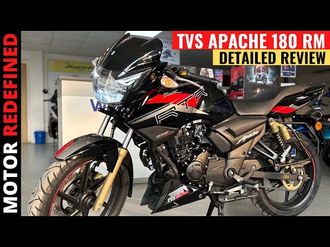 2023 TVS Apache 180 RM BT Black Detailed Review | Price, Features, Mileage & Exhaust Sound.