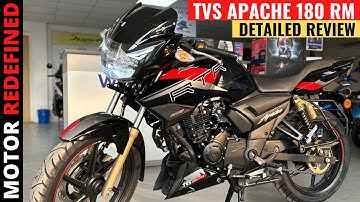 2023 TVS Apache 180 RM BT Black Detailed Review | Price, Features, Mileage & Exhaust Sound.