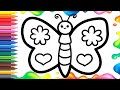 How to draw a butterfly for children/Bolalar uchun kelebekni qanday chizish mumkin/Бабочка для детей