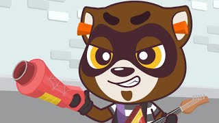 Beat The Raccoon Talking Tom Heroes Cartoons For Kids Wildbrain Kids
