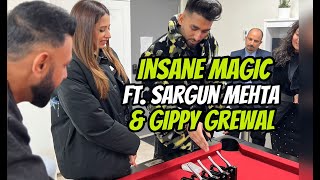 Gippy Grewal and Sargun mehta Shocked by Anmol magic