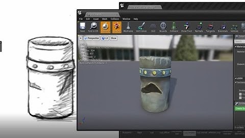 testing hand painted assets in Unreal