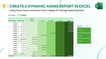 Create a Dynamic Aging Report in Excel | Automate Invoice Tracking with Power Query & Power Pivot