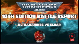 Eldar vs Ultramarines: Warhammer 40k Battle Report 10th Edition - 2,000 points