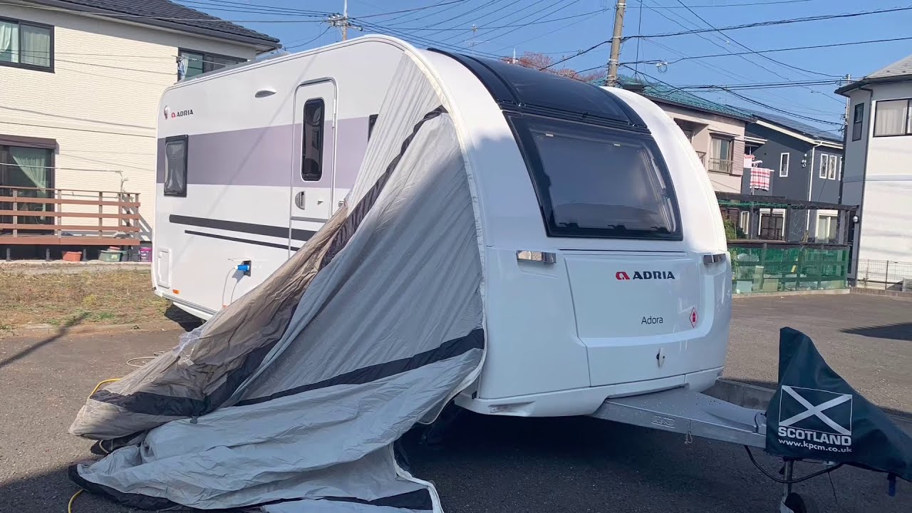【キャンピングトレーラー】【Adria】SunnCamp Air Volution Ultima Air 280   Caravan Awning サンキャンプ サイドオーニング