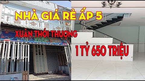 Nhà Giá Rẻ Ấp 5 Xuân Thới Thượng Hóc Môn Sổ Hồng Chung 1 TỶ 650 Triệu