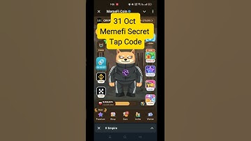 Memefi Secret Code 31 Oct | Memefi daily combo Reward Today| Memefi Daily Coin Code Today Oct 31
