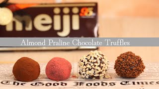 [レンジ✴︎混ぜるだけ✴︎ラッピングあり]アーモンドプラリネチョコレートトリュフの作り方☆How to make Almond Praline Chocolate Truffles!