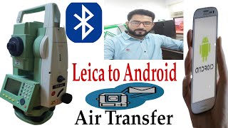 Get data from Leica to Android Mobile by Bluetooth (Download data total station to Mob) Air Transfer screenshot 2