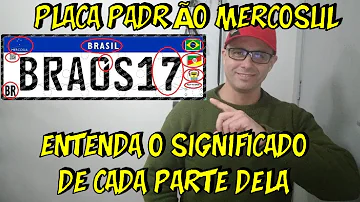 Qual o significado das letras da nova placa?