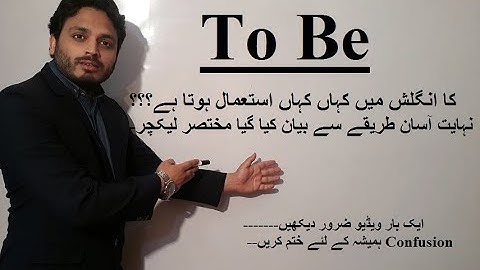 Use of "To Be" in English |Infinitive| By Ali Raza Kazmi