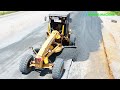 Best driver motor grader spreading gravel on new highway | LiuGong Grader Working Skills Equipment