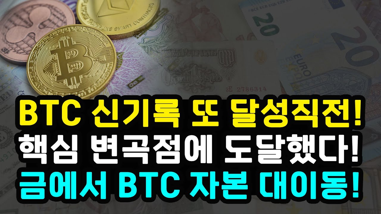 비트코인 신기록 또 달성 직전 금에서 BTC로의 자본 대이동 피터시프 결국 인정 / 선물 미결제 약정 증가 변동성 언제 발생할까? /  이더리움 리플 솔라나