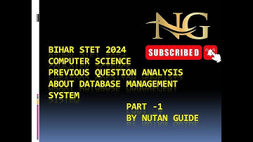 Bihar stet 2024 computer science previous year question analysis of dbms.   #wirel #stet2024 #dbms