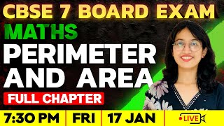 CBSE 7 Maths | Perimeter and Area | Full Chapter | CBSE Class 7 Exam Winner screenshot 5