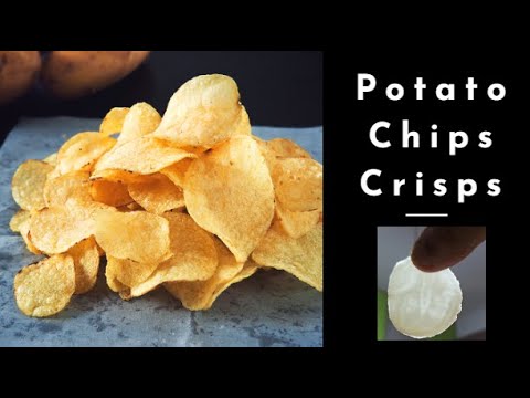 Potato Chips - Potato Crisps - Crunchy Instant Potato Aloo Wafers - Homemade Lays | Quick Indian Recipes