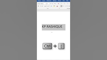 Shortcut key to increase and decrease font size in ms word | #shorts