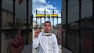 Meglio GENOVA oppure ROMA?! #casa #genova #roma #immobiliare #investimento
