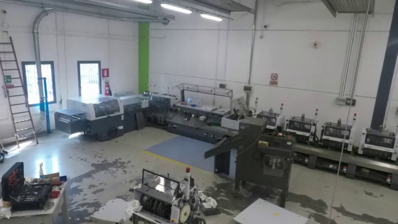 Assemblaggio Heidelberg ST 450 per rilegatura con punti metallici - YouTube