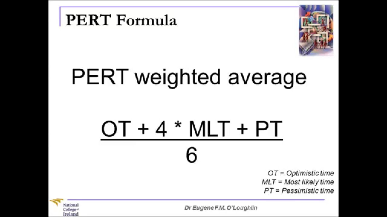 Pert Chart Formula