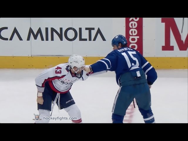 Matt Martin 2021-2022 Regular Season Fight Card