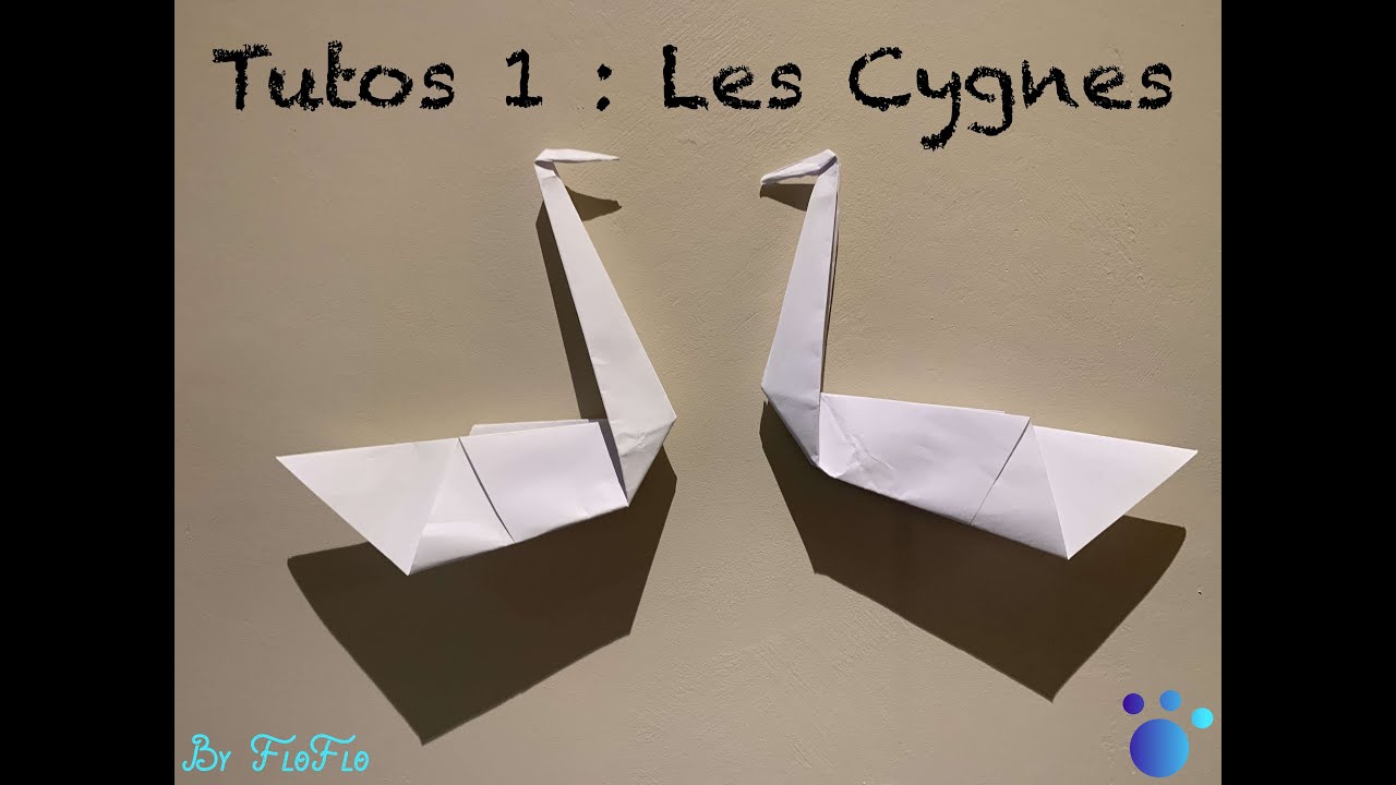 Tuto 1 cygne origami facile YouTube