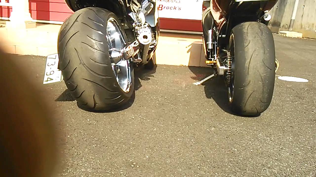 隼 ハヤブサ 240タイヤと300タイヤカスタムの比較 - YouTube 