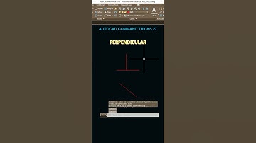 #autocadcommands #shorts , create perpendicular line