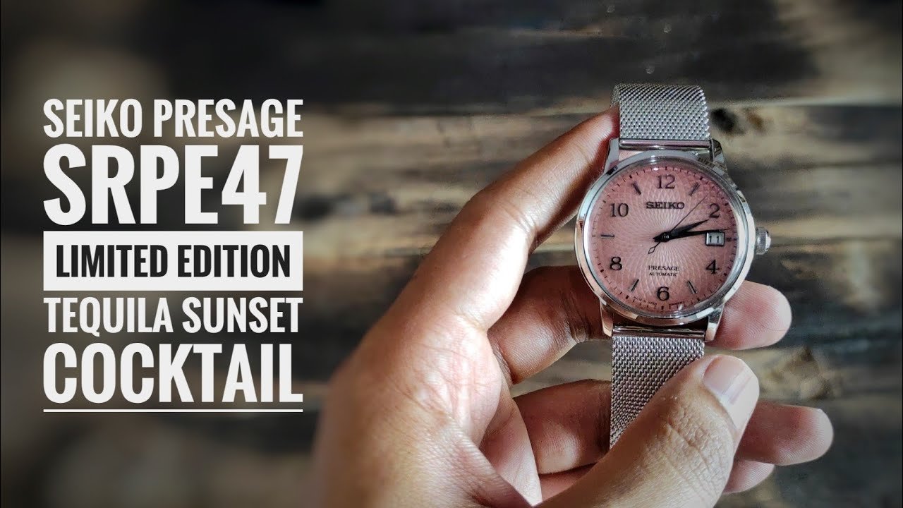 UNBOXING : Seiko Presage SRPE47 Limited Edition ( Tequila Sunset Cocktail )  - YouTube