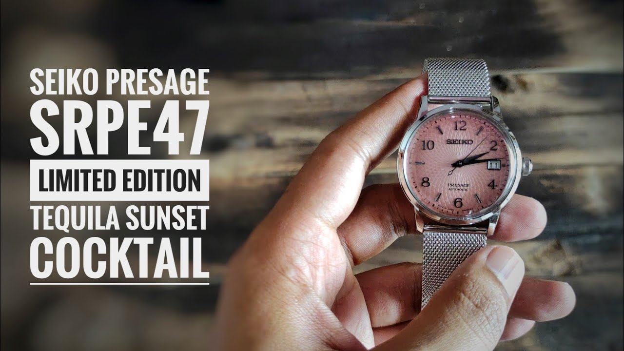 seiko presage tequila sunset