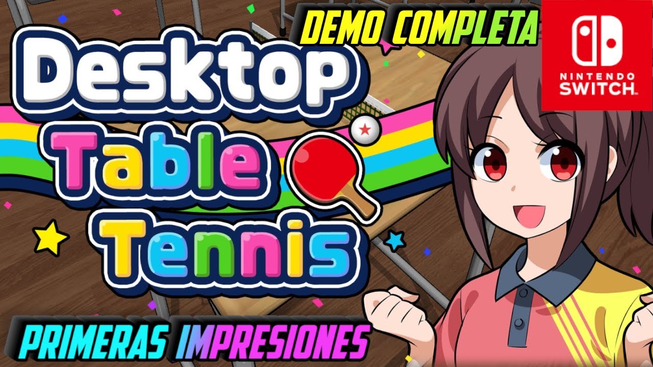 DESKTOP TABLE TENNIS (Nintendo Switch) ¡PROBAMOS LA DEMO! AdmaGames