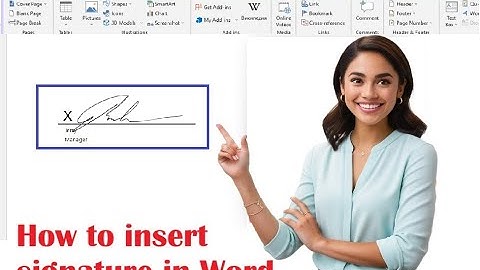 How to Insert Digital Signature in Microsoft Word (Paper to Word Document)