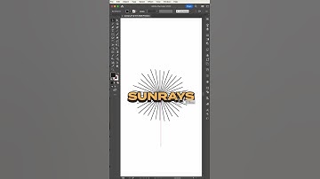 Learn to create Sun-rays in #adobeillustrator #illustrator #graphicdesign #illustratortutorial