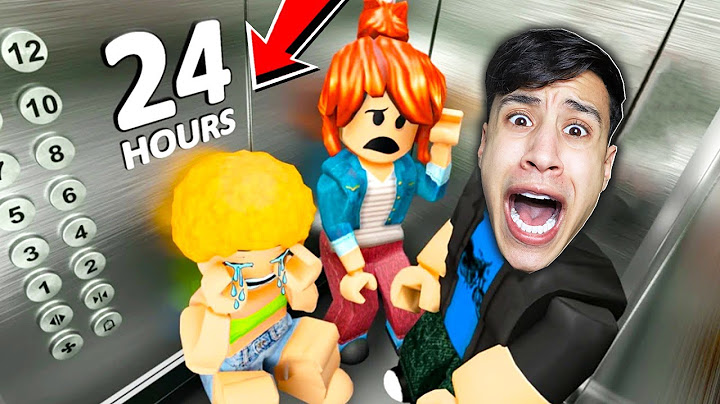 اتحبست فى المصعد لمدة 24 ساعة لعبة roblox !! 😱😭