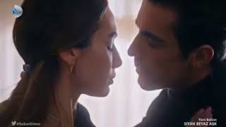 Siyah Beyaz Aşk 12 Bölüm Aslı Ve Ferhat Öpüşüyor Romantik Sahne