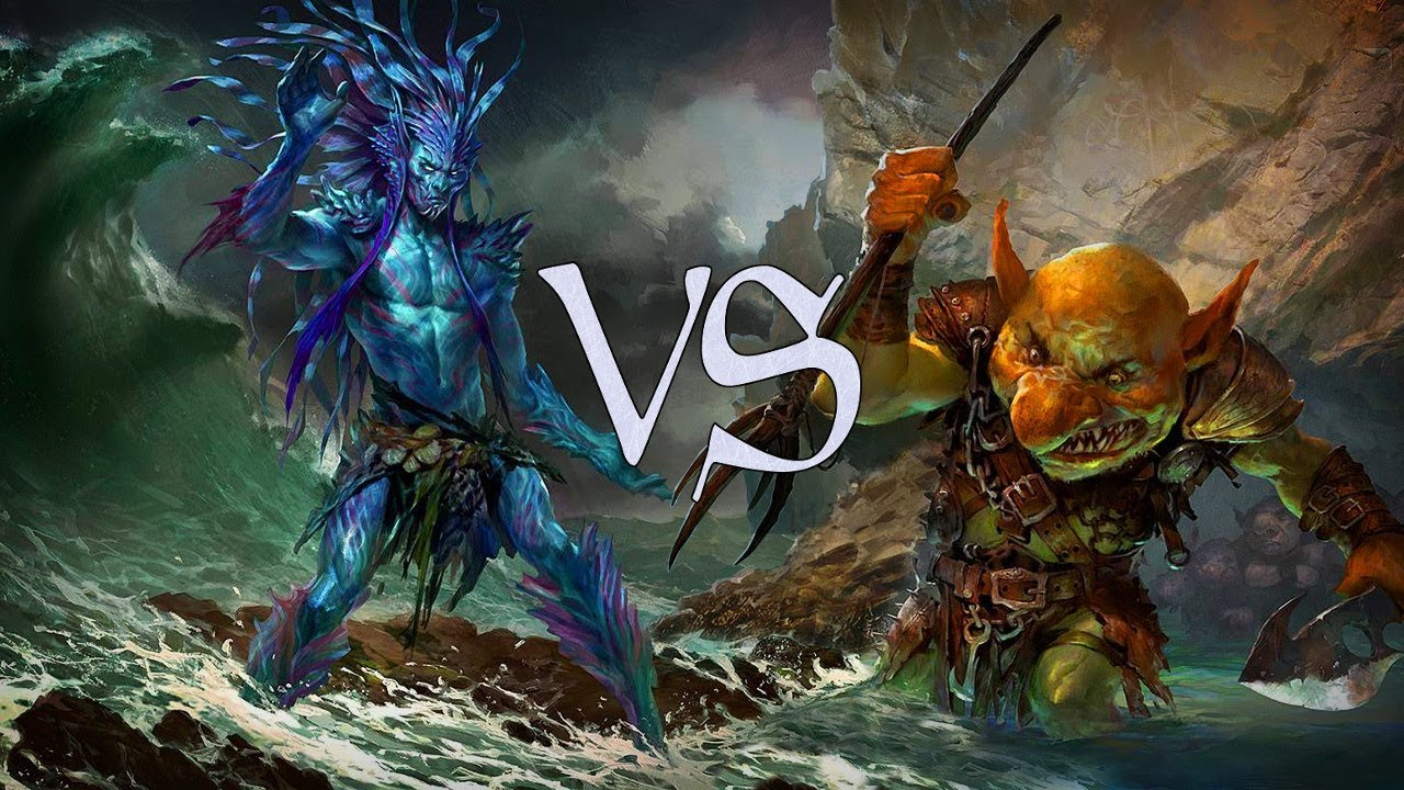mtg duel deck gameplay merfolk vs goblins youtube