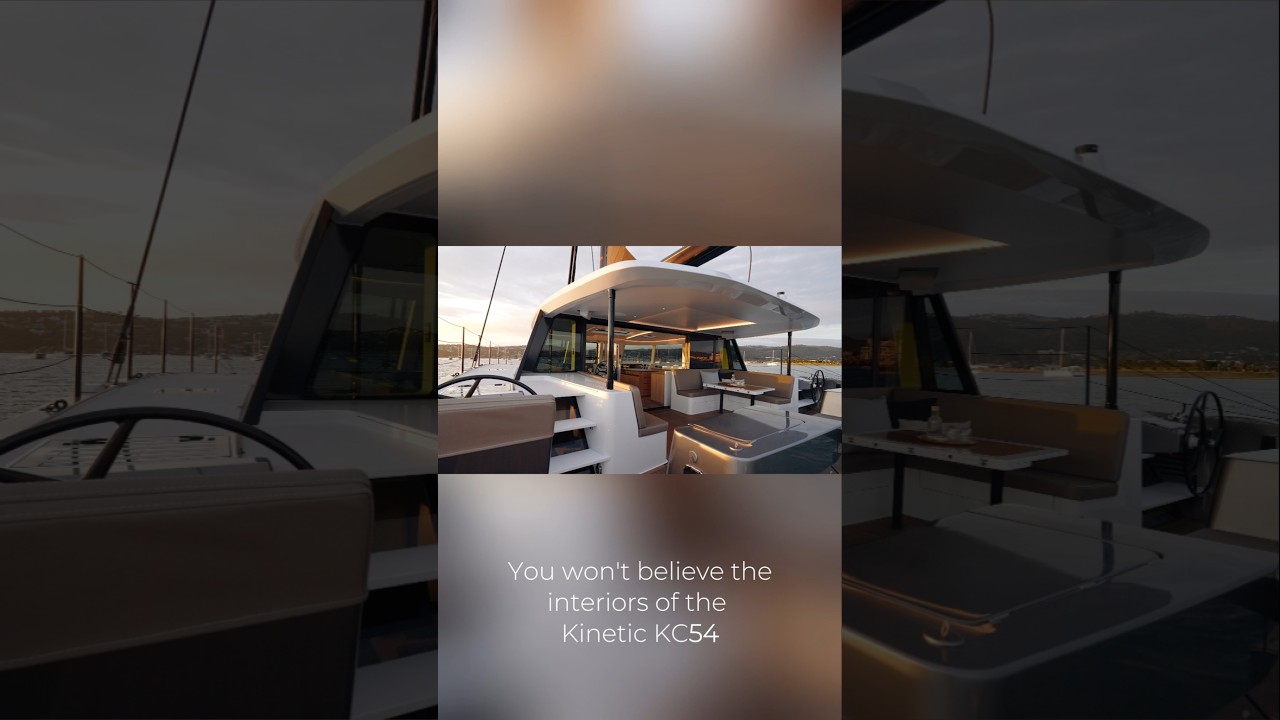 ⁣Kinetic KC54 Interiors #catamarans
