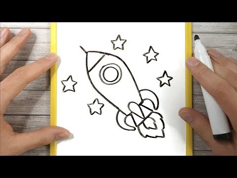 Video: Come Disegnare Un Razzo Spaziale