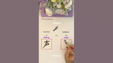 Simplified VS Traditional Chinese - (声 & 聲) #chinesecalligraphy #chinesecharacters #language #shorts