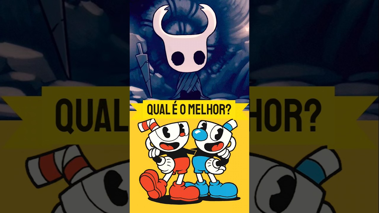 HOLLOW KNIGHT VS. CUPHEAD. QUAL É O MELHOR? #hollowknight #games #cuphead