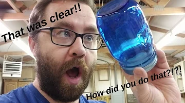 How do you dye clear glass?