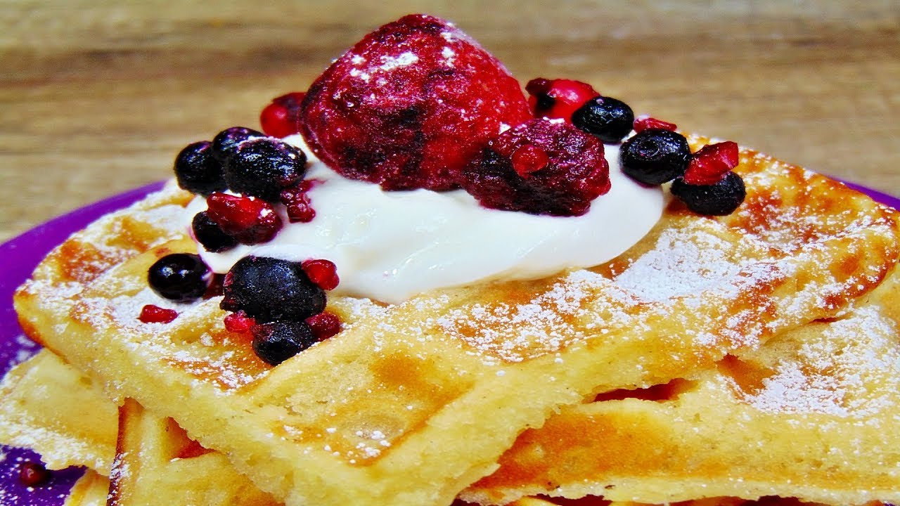 Rezept: Saftige und fluffige Waffeln mit Skyr / Skyr Rezept / leckere ...