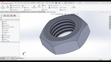 How to design a hex nut in solidworks?