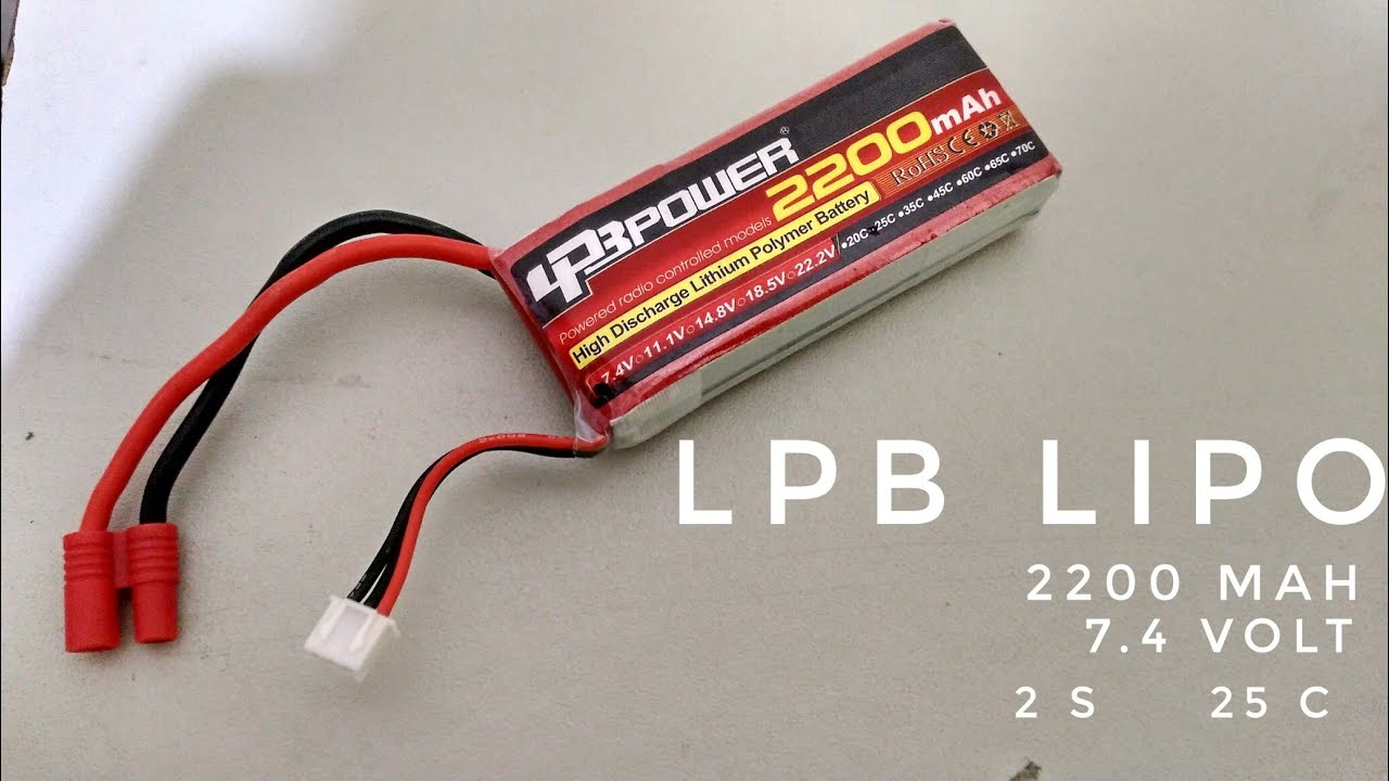 REVIEW OF THE LPB LIPO 25C 2200MAH 7.4V LIPO AND THE B3AC ON THE SYMA X8