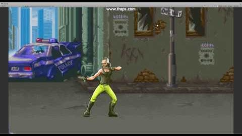 Unity 2D fighting game - animation test