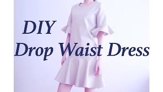DIY Drop Waist Dress / Sewing Tutorialㅣmadebyaya