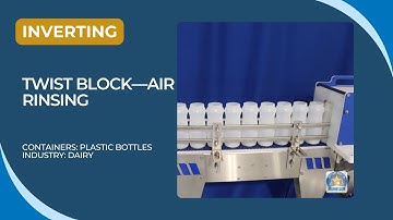 Inverting Containers for Air Rinsing